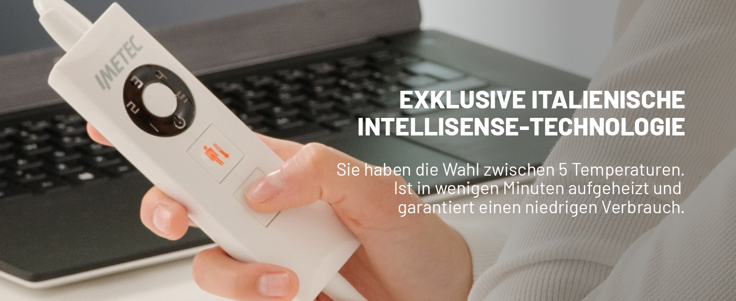 Грелка для шиї та плечей Imetec Intellisense: 5 температур, електрозахист, швидко гріється, для шиї та спини