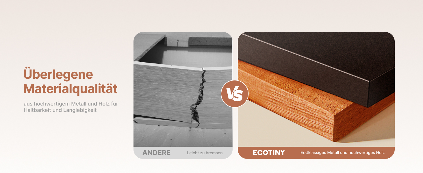 Підставка для телевізора ECOTINY на колесах для 49-75 дюймів, до 40 кг, Easel Design, металева конструкція з дерев'яною полицею, білий (чорний)