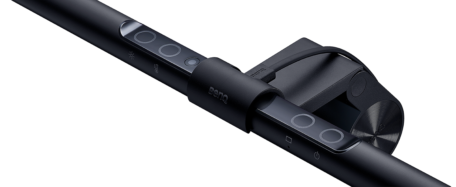 BenQ ScreenBar - LED лампа для монітора з регулюванням кольору та автоматичним затемненням, захист очей, USB зарядка, офісна лампа