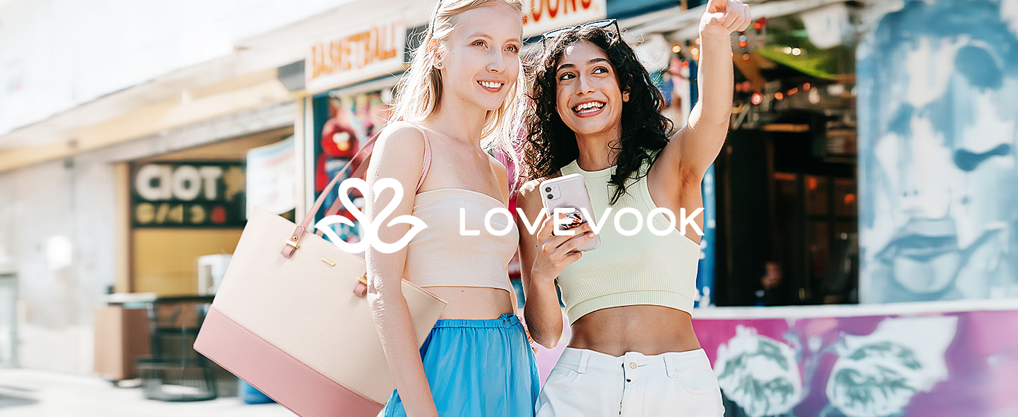 LOVEVOOK Набір сумок для жінок: 3 шт. (шоппер, сумка на плече, сумка з ручкою) для подорожей, роботи, покупок (бежевий+коричневий)