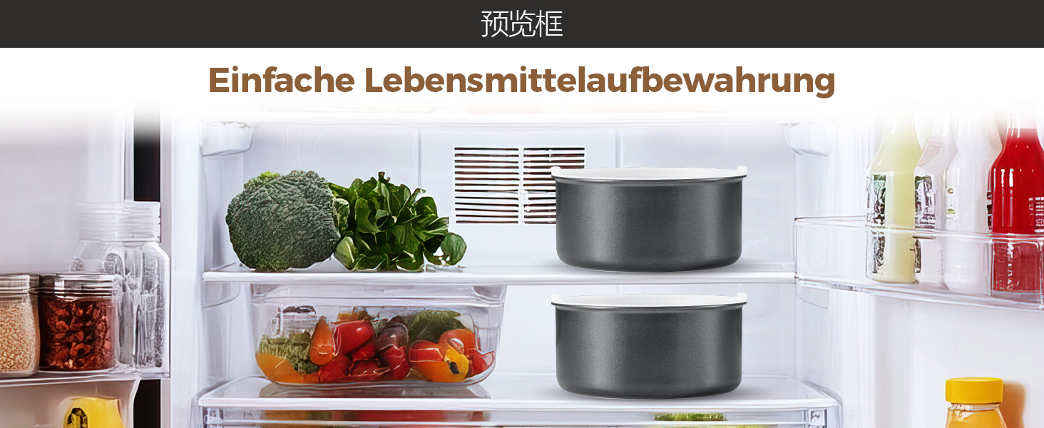 Набір каструль BEZIA 17 предметів з знімним ручками, антипригарне покриття кераміки, набір для індукційних плит, підходить для всіх типів плит, складається, набір каструль Induktion, посуд для кемпінгу, придатний для духовки (темно-сірий)