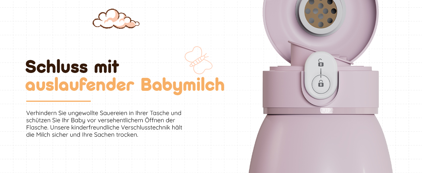 Підігрівач для дитячих пляшечок BEBELUX електричний, USB-C, 36W, Beige V1 - швидке нагрівання, підтримка температури, BPA-free, безпечний та герметичний