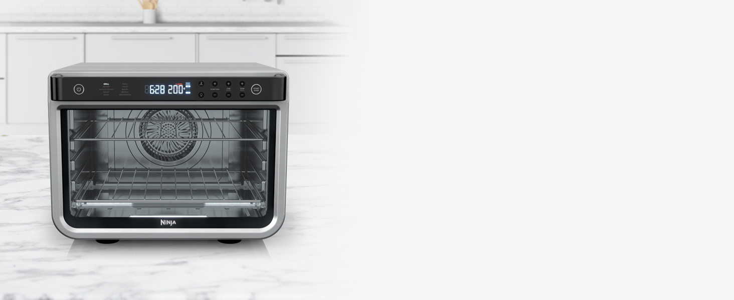Ninja Foodi Міні-піч 8-в-1 SP101EU: Air Fry, Гриль, Випічка, та інше. Срібно-чорний колір