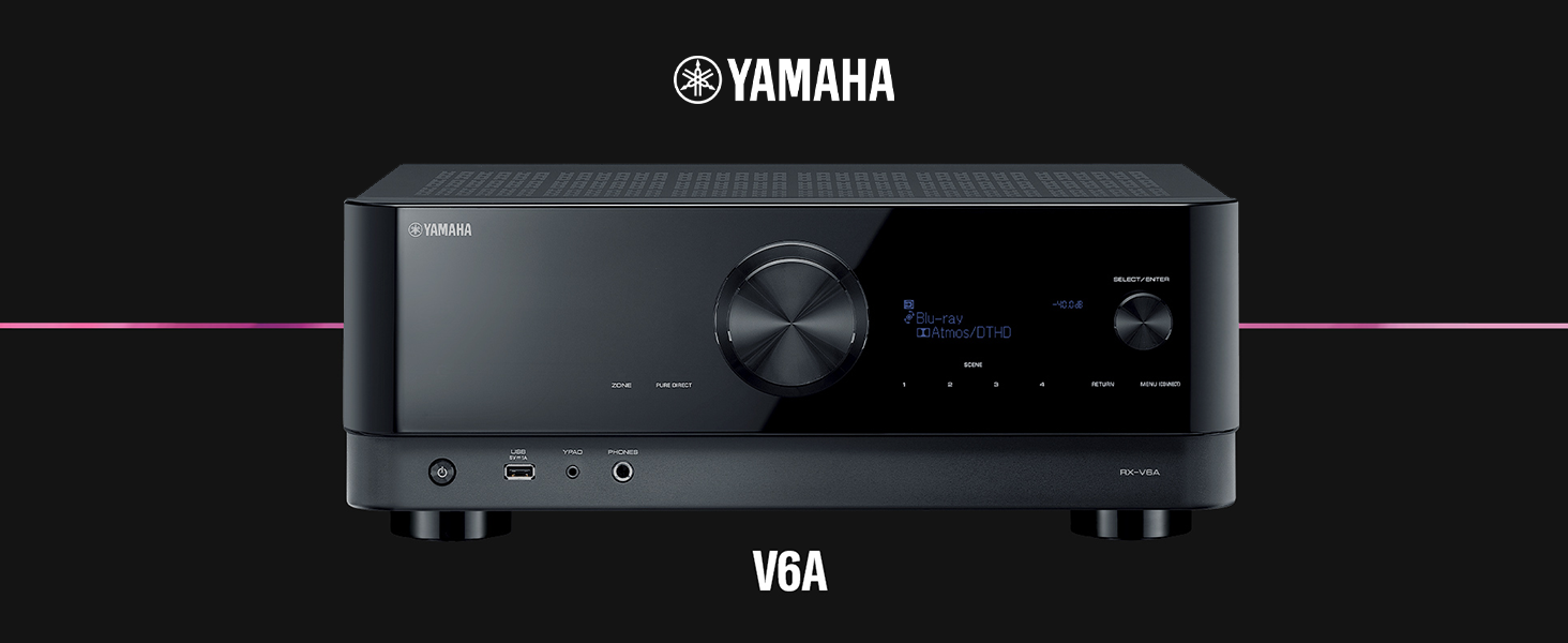 Ресивер Yamaha RX-V6A чорний 7.2 канали, Dolby Atmos, ігрові функції, голосове керування