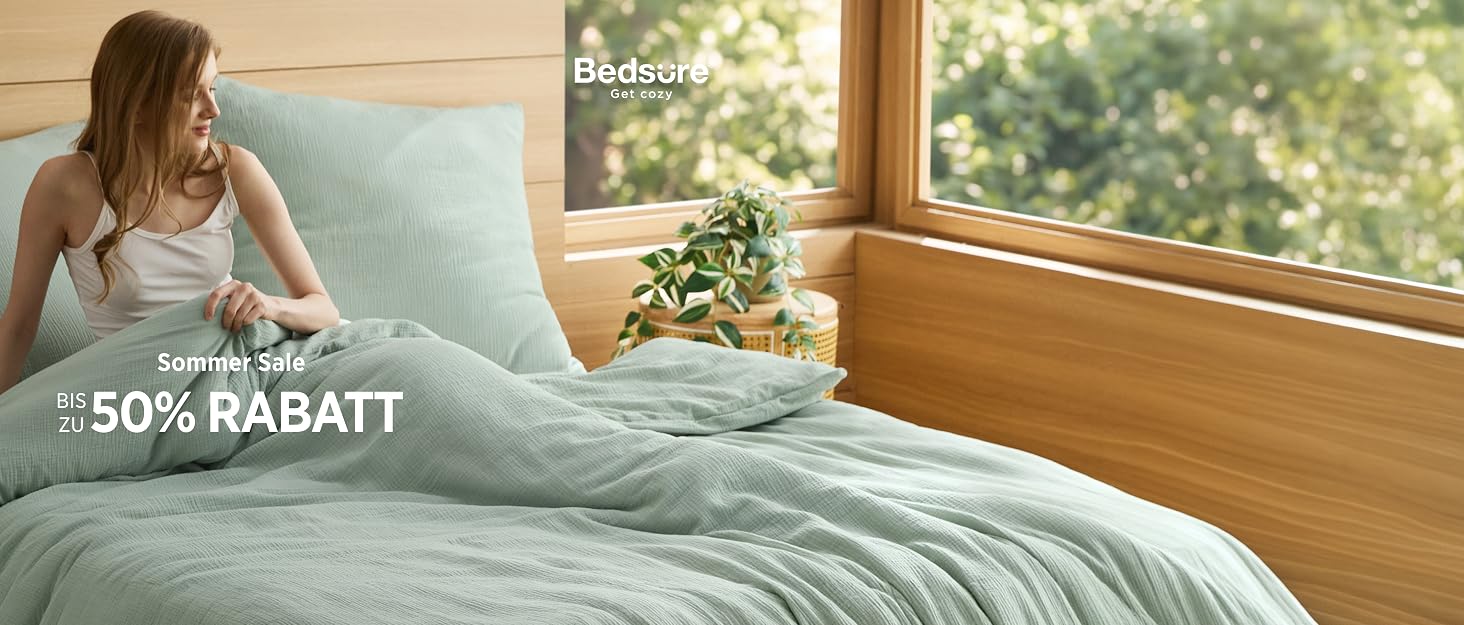 Зимова ковдра BEDSURE 135x200 см, тепла та товста (450 г/м²), біла, що миється