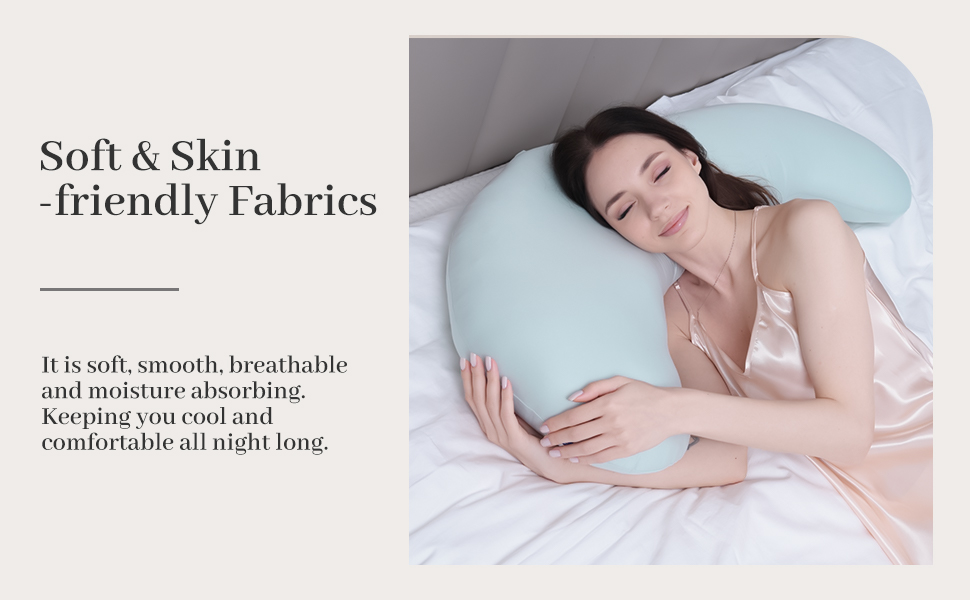 Ергономічна подушка для вагітних та сну на боці, комфортна подушка-боді для підтримки тіла