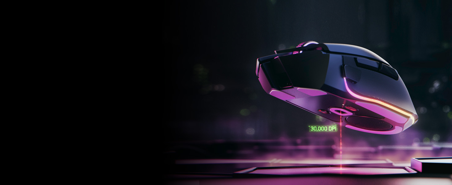 Бездротова ігрова миша Razer Basilisk V3 Pro з оптичним сенсором Focus Pro 30K, колесом HyperScroll та RGB-підсвіткою Chroma, чорна