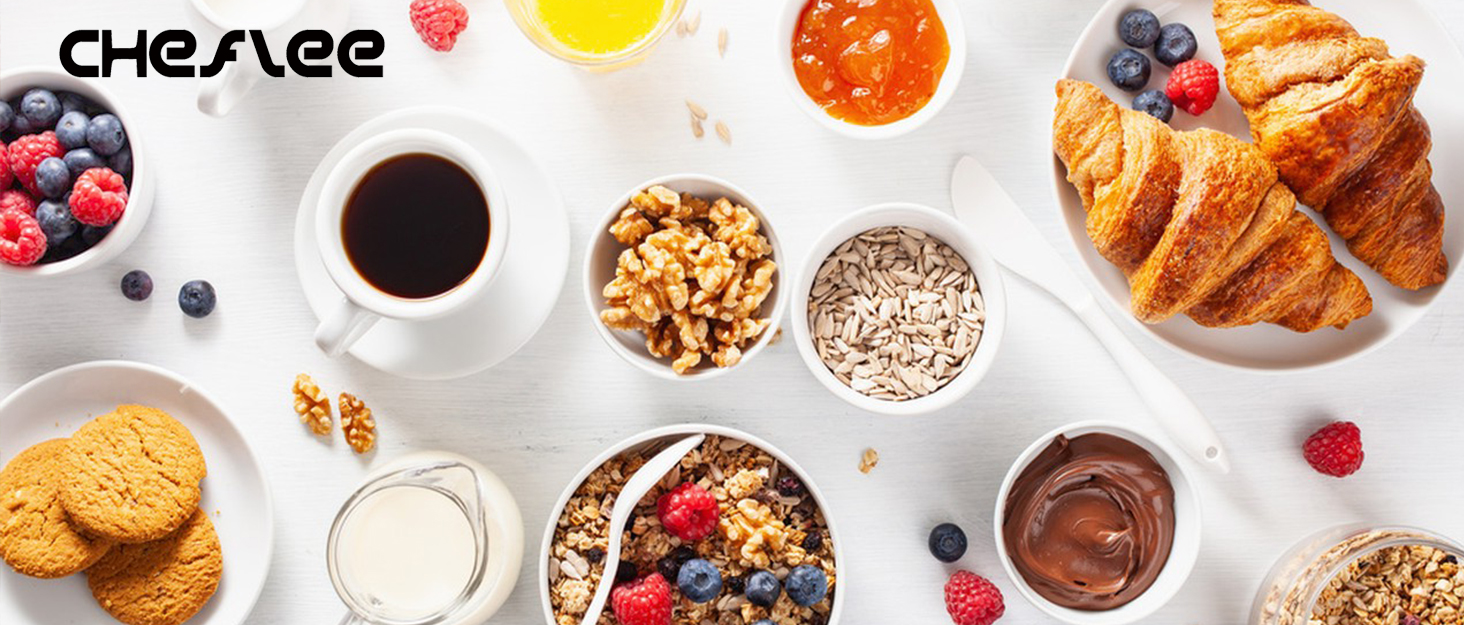 Кухонна машина Cheflee 2000W: потужна планетарна міксер для тіста та збивання, 6 швидкостей, 7.2 л чаша з нержавіючої сталі, гак та вінчик, захист від бризок, чорний