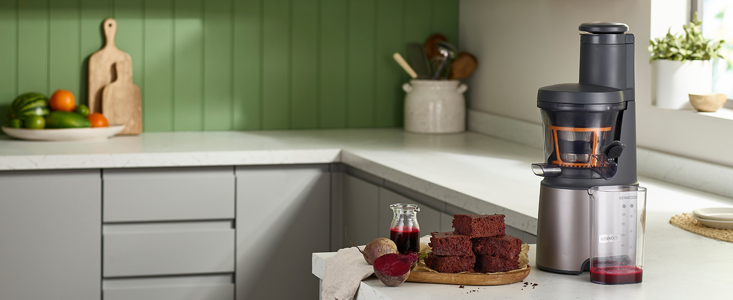 Kenwood PureJuice Pro JMP85.00SI: повільний соковитискач для свіжих соків, сріблястий