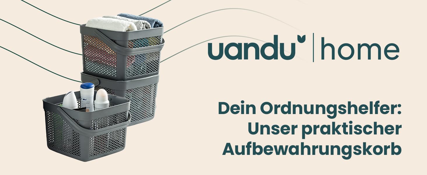 Кошик з ротангу uandu, кухонний ящик для зберігання - органайзер, кошик для зберігання (білий, 12 л)