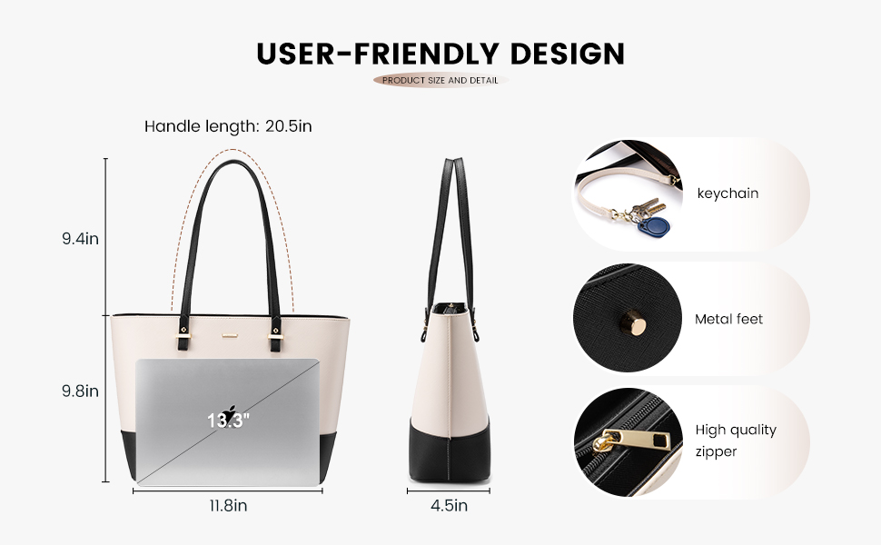 LOVEVOOK Сумка-шопер для жінок, велика сумка на плече, шкіряна сумка LOVEVOOK, 3-частинний набір (C Бежевий Хакі)