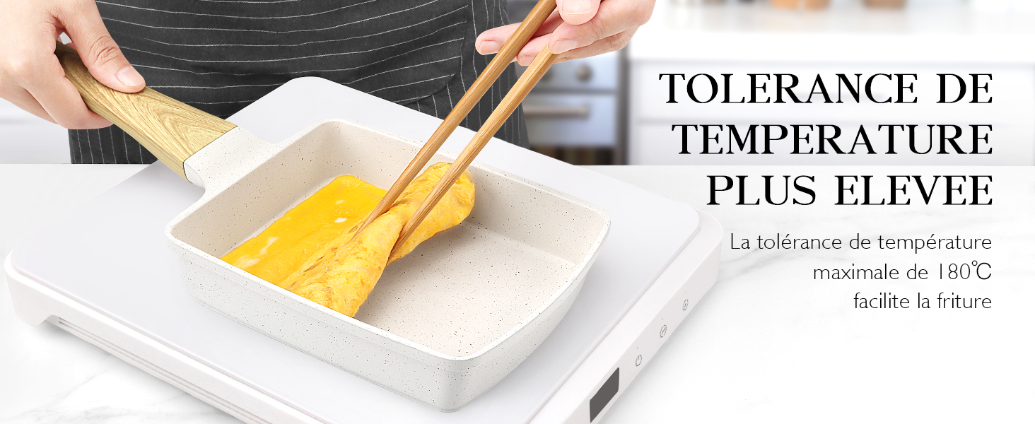 Сковорода для яєць Тамагоякі, 18x13 см, Japan, з антипригарним покриттям, без PFOA/PFOS, сіра