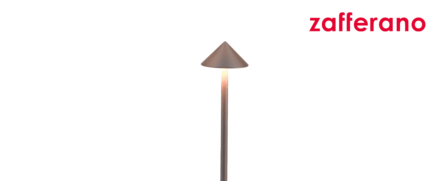 Zafferano Pina - Бездротова LED-лампа для дому та саду з торшетом Corten, сенсорне керування, димер, 2200-3000K, 29 см
