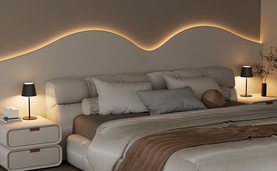 Лампа настільна LED акумуляторна Lundwa 26см, 5000mAh, 3W, 3000K, IP54, для кемпінгу, ресторану, спальні, бару (Чорний, 1 шт.)