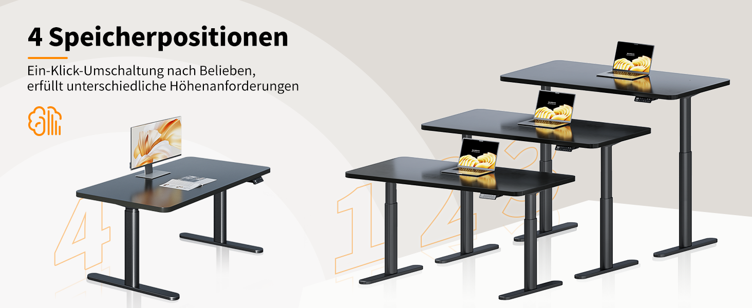 Електричний регульований стіл MAIDeSITe EL2 Pro Art з овальною основою, чорний. Підйом до 180 кг, 4 пам'яті, захист від зіткнень