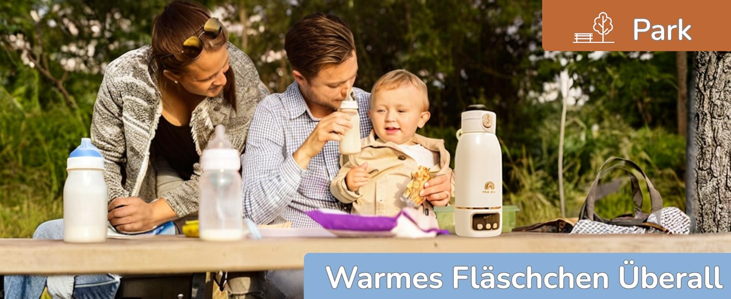 Jolly Mino: Портативний підігрівач пляшок 500 мл – Бездротовий, з нержавіючої сталі, для дитячого харчування та води – Ідеальний для подорожей, авто та літака