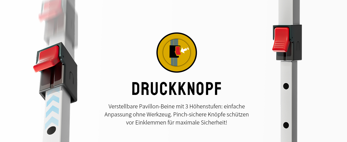 Павільйон CROWN SHADES 3x3: Водостійкий, стабільний, зимостійкий, захист від сонця UV 50+, для кемпінгу, саду та відпочинку. Сірий в клітинку.