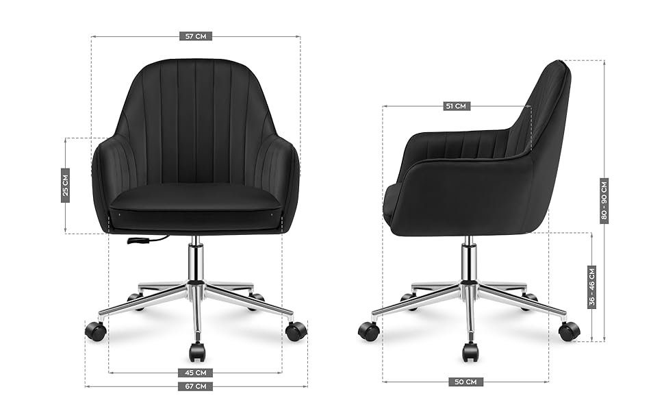 Крісло MARK ADLER Future 5.2 Black - офісне крісло з регулюванням висоти, чорне, для дому та офісу