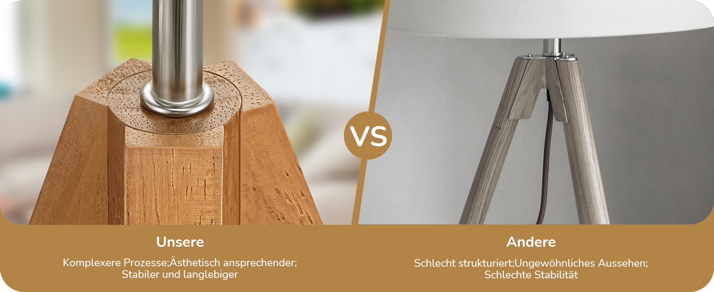 LED настільна лампа EDISHINE з ручним плетінням абажуру та дерев'яним штативом, 2700K тепле світло, бохо стиль для спальні, вітальні та готелю, з лампою E27 4W (сучасний дизайн)