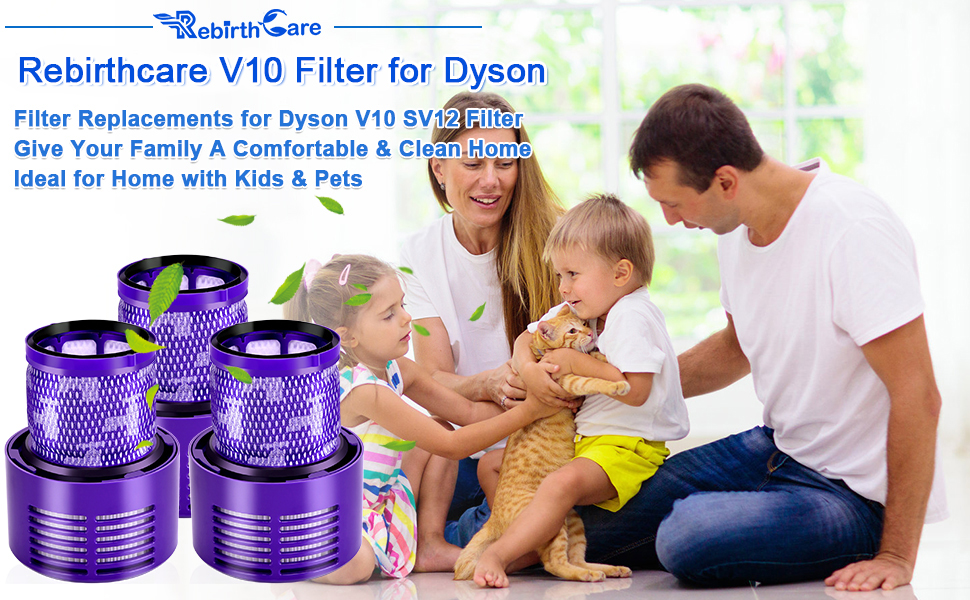 Фільтр Rebirthcare V10 для Dyson V10 SV12, 3 шт.