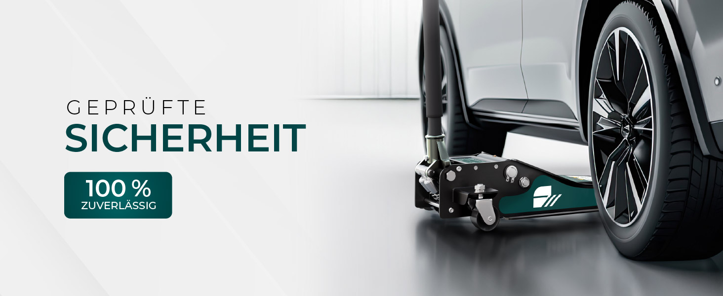 Гідравлічний домкрат CargoVA 3T з низьким профілем (75-505мм) + килимок + 2 гумові накладки | Для SUV та занижених авто | Професійний набір для заміни коліс