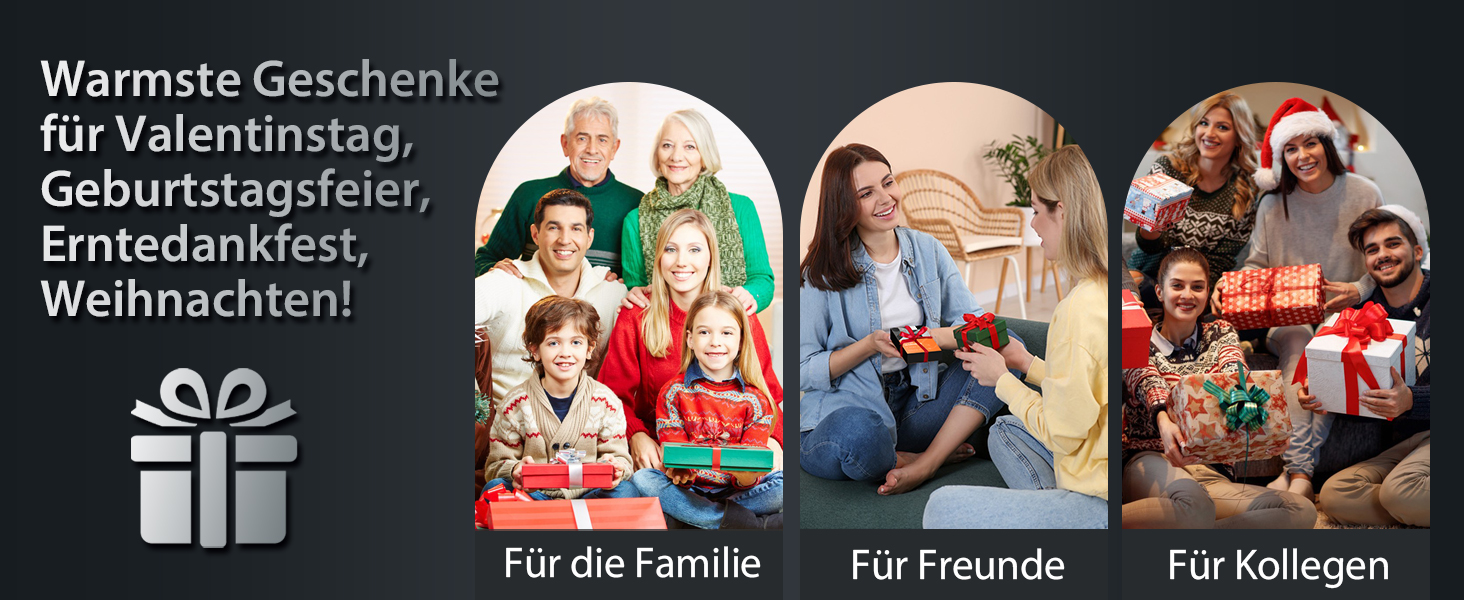 Електричні грілки для рук VTHW 2 шт. - перезаряджувані, USB, 20 годин тепла, 3 рівні температури, для спорту та артриту (Сірий)