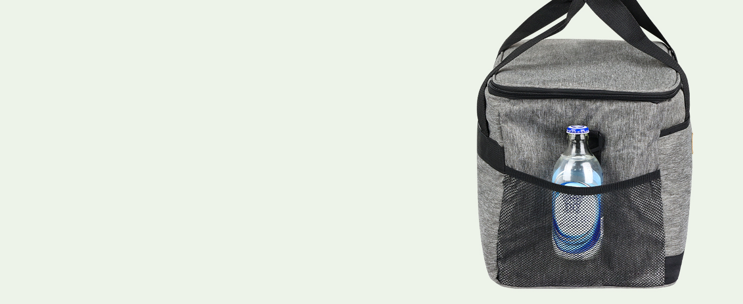 Сумка-холодильник 33л + 15л, складна, для пікніка, 14 год охолодження, велика термосумка для сім'ї, офісу, авто, кемпінгу, BBQ, подорожей, покупок, водонепроникна, блакитна