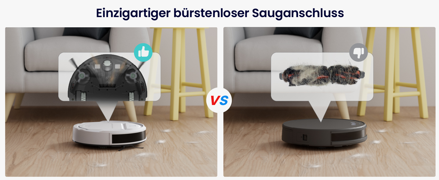 Робот-пилосос LEFANT M210P: потужний, для твердих підлог, з Wi-Fi, Bluetooth, Alexa, 2200Pa, без функції вологого прибирання