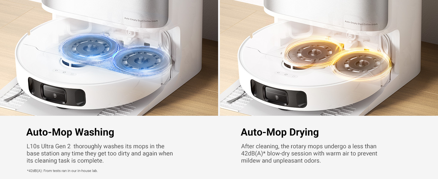 Робот-пилосос Dreame L10s Ultra Gen 2 з миючим модулем, 10000Pa, LiDAR, MopExtend, автомийка та сушка, самостійне очищення та поповнення, підйом мопа 10,5 мм