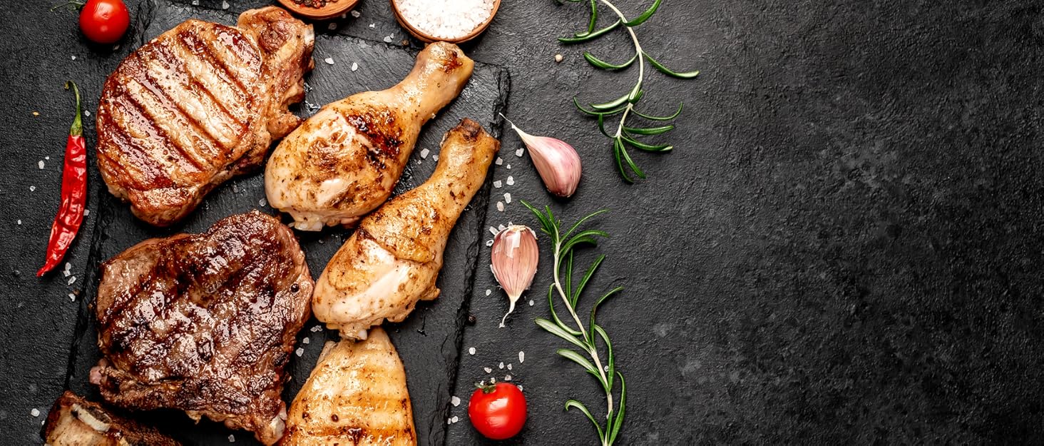 Бездротовий термометр для м'яса з 2 зондами, Bluetooth 5.4, Wi-Fi, LED-дисплей, для приготування BBQ та кулінарії