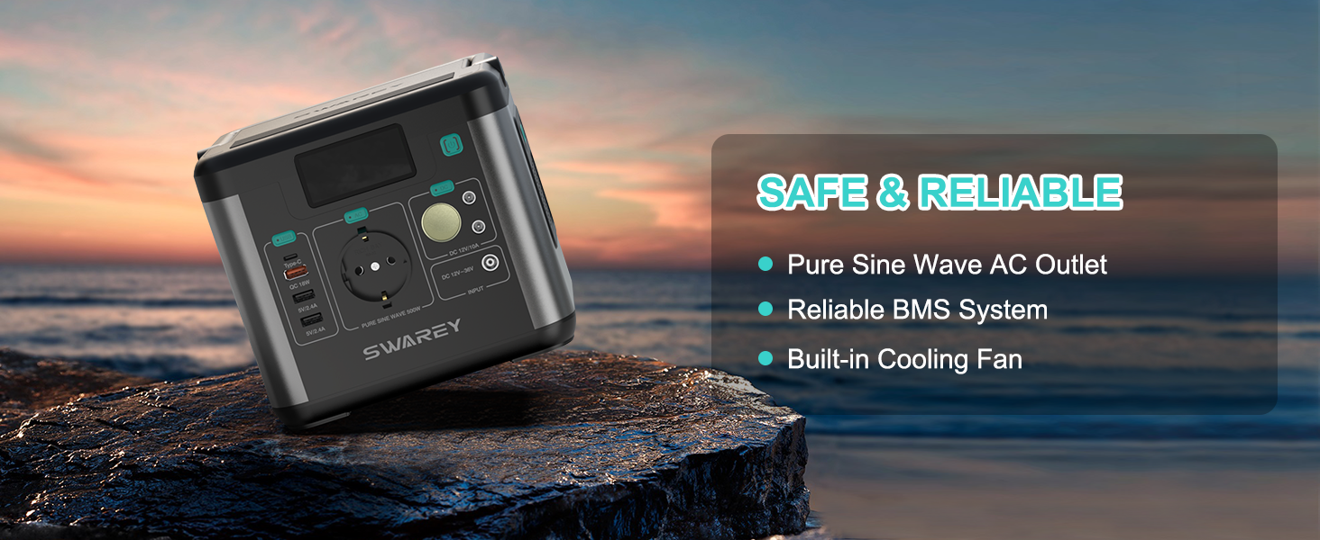 Портативна електростанція 222Wh, сонячний генератор 300W (пікове 600W), USB-C 65W, для кемпінгу та подорожей