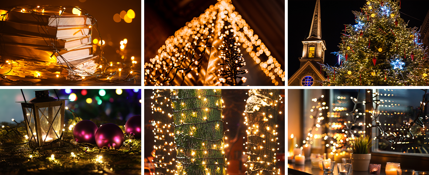 Світлодіодна гірлянда MAGGIFT 40м 400 LED для вулиці та дому, теплий білий колір, IP44 водонепроникна, з пультом керування та таймером, 8 режимів роботи для саду, весілля та Різдва