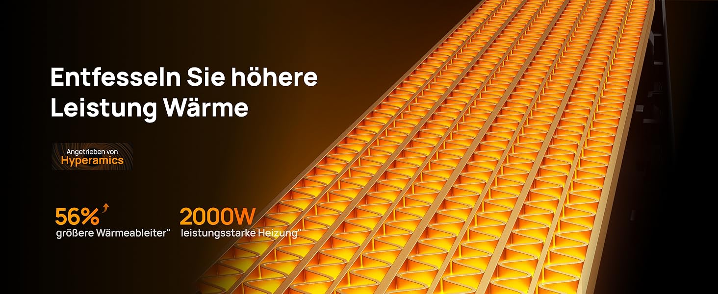 Електричний обігрівач Dreo 16 дюймів з термостатом, 70° обертання, дистанційне керування, захист від перекидання та перегріву, тихий керамічний вентилятор для дому