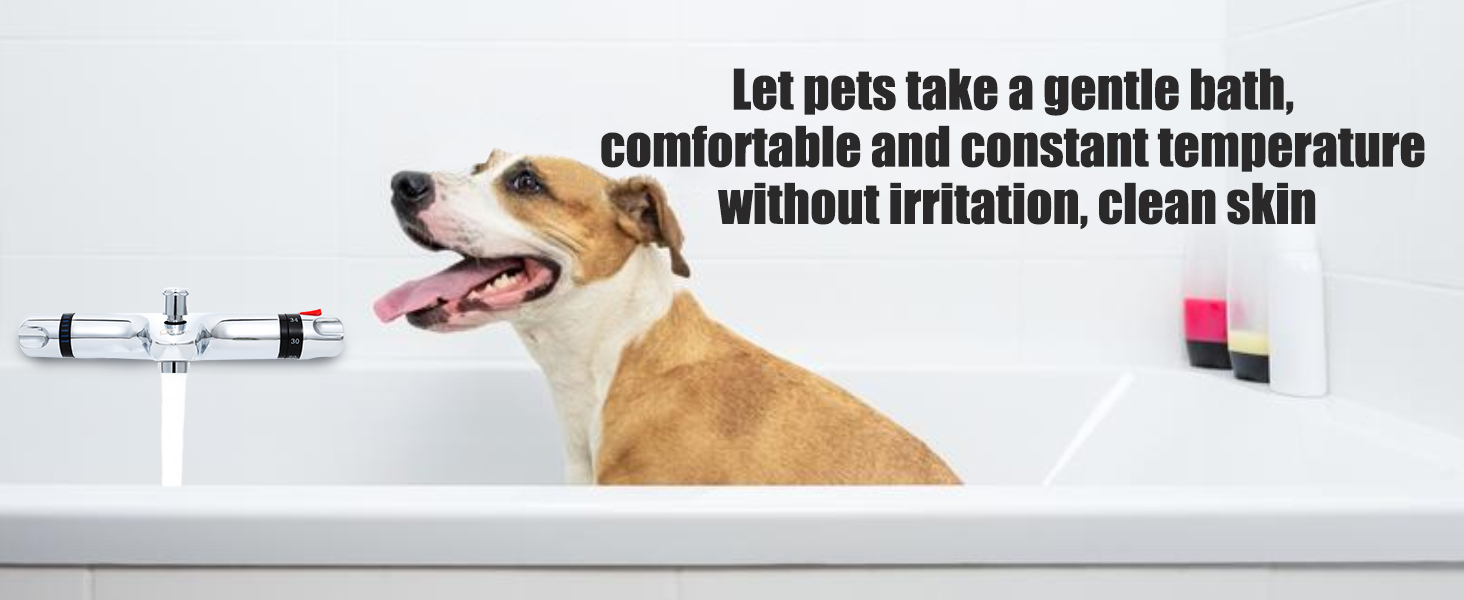 Змішувач для ванни з термостатом Uten, 2 виходи, латунь (срібло-1), захист 38°C