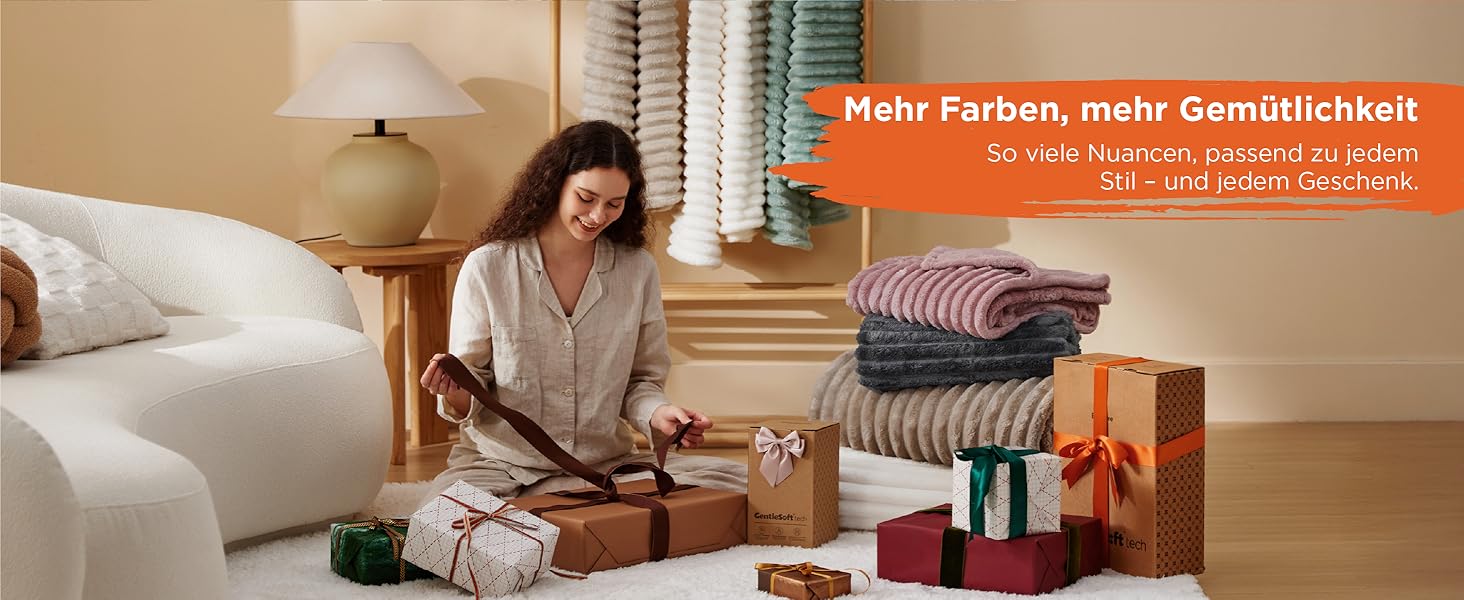 BEDSURE Плед великий 220x240 см - теплий, м'який, для дивана та декору інтер'єру, вовняний, флісовий, білий