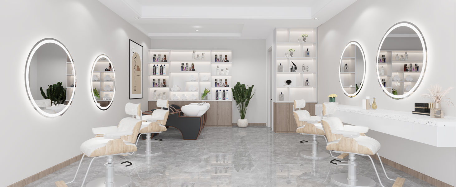 Дзеркало для ванної кімнати Dripex круглої форми з підсвічуванням LED, сенсорне керування, регулювання яскравості, 3 кольори світла, запобігання запотіванню, 50x50 см (Bluetooth, запобігання запотіванню, 3 кольори, регулювання яскравості)