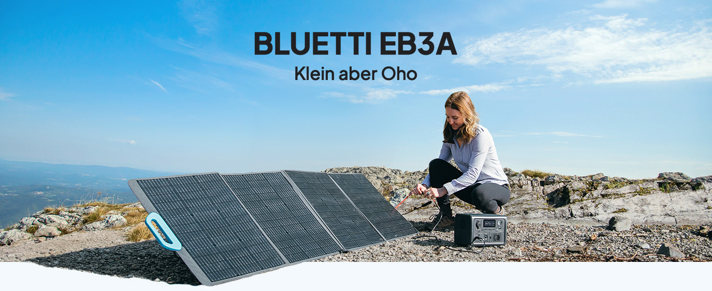 Портативна електростанція BLUETTI EB3A 268Wh: акумулятор LiFePO4, 600W (1200W пікова потужність), для кемпінгу та дому