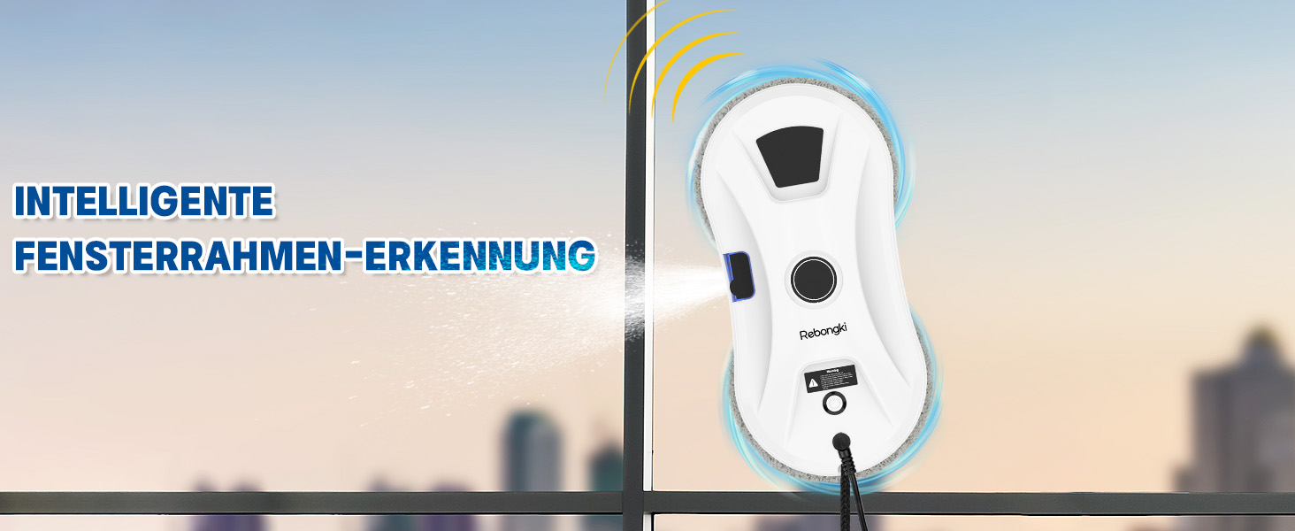 Робот для миття вікон електричний 5600Pa з 3 режимами, інтелектуальним визначенням країв, пультом дистанційного керування, автоматичним подачею води, для внутрішніх та зовнішніх вікон