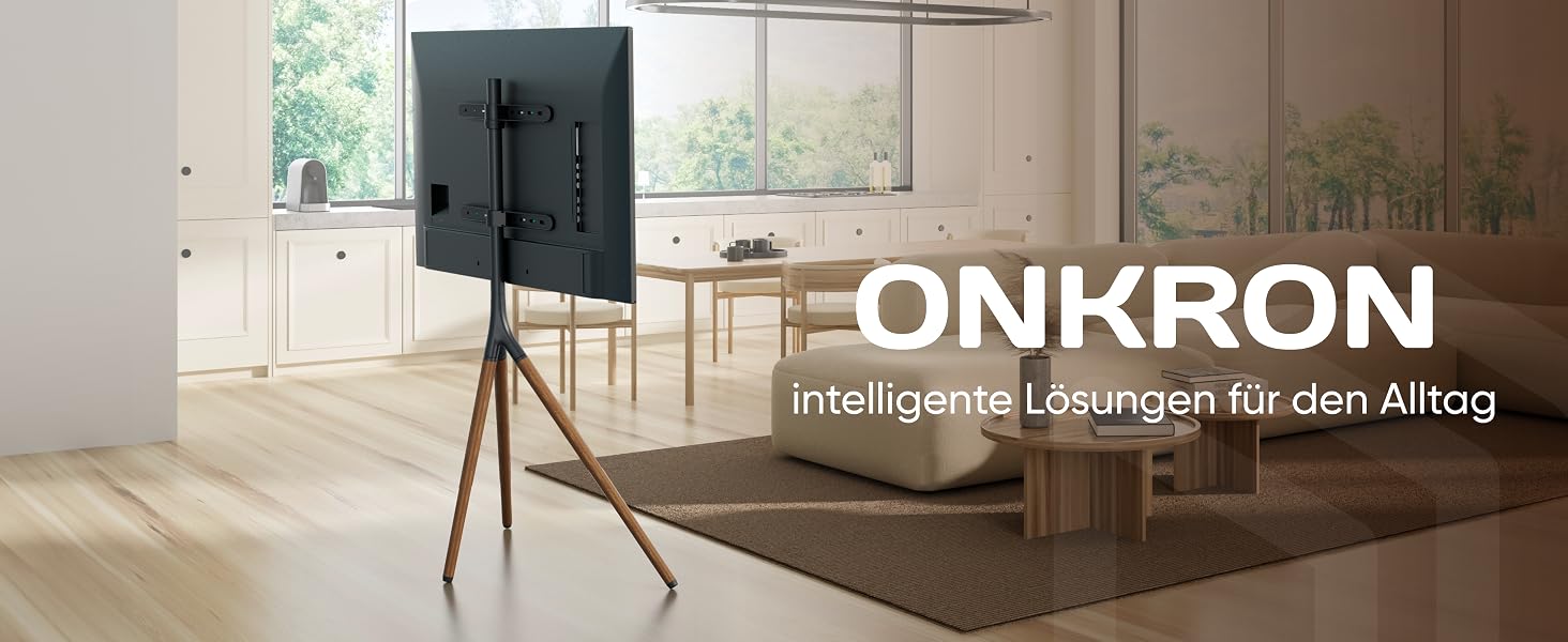 Підставка-штатив для телевізора ONKRON TS1220-B, 32-65 дюймів, до 35 кг, VESA 400x400, чорний