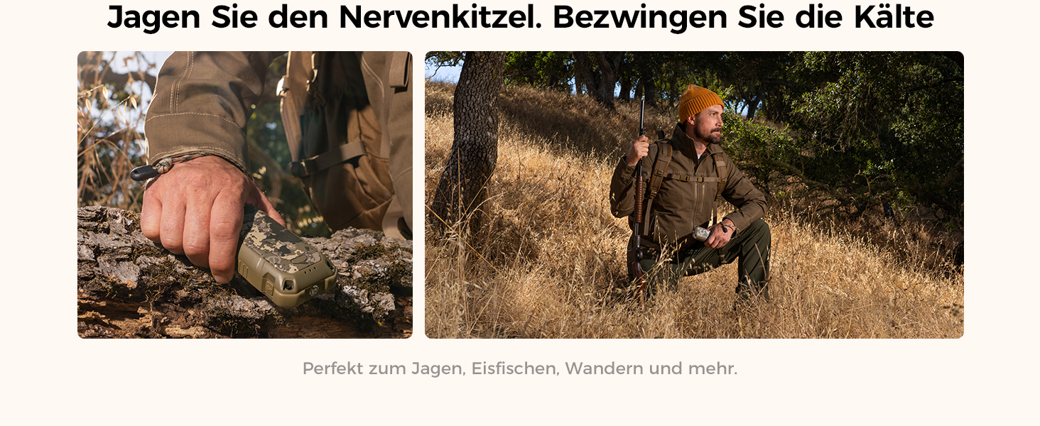 Електричний грієчка OCOOPA UT4 Extreme, 10000 mAh, USB Powerbank, ліхтарик, IP56, чорний