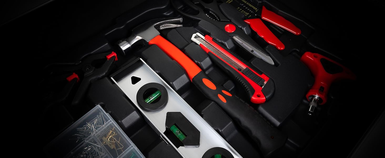 Набір інструментів KANWOD 1500 предметів в алюмінієвому кейсі на колесах - для дому, гаража, автосервісу та хобі