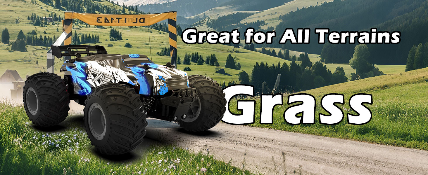 RC Автомобіль Feimuosi 1:18 позашляховик, 2.4GHz, світлодіодне підсвічування, 2 акумулятори, 20 км/год, для дітей та дорослих (Світло-блакитний)