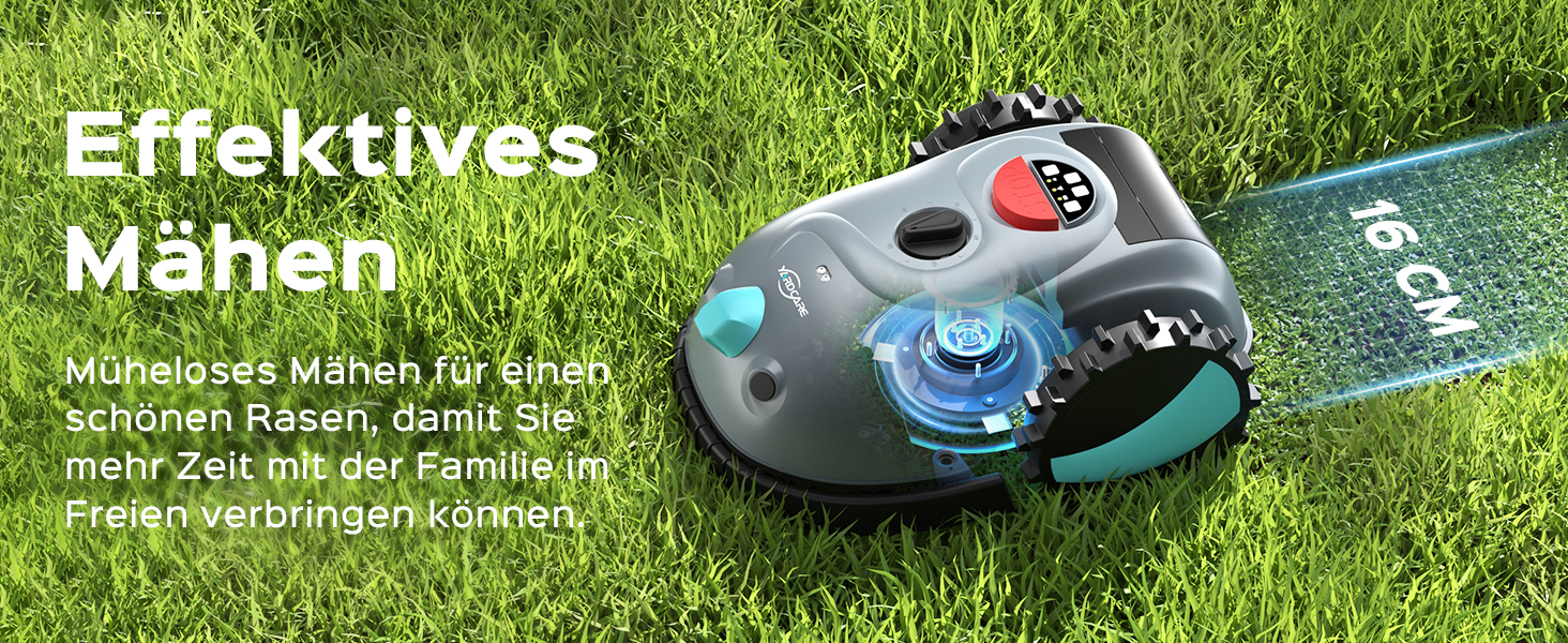 Робот-газонокосилка V100 без обмежувального кабелю з камерою, уникнення перешкод, навігація Vision, акумулятор 4 Ah, 150㎡, запасні леза, спіральне косіння, сірий колір