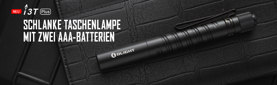 Світлодіодний ліхтар OLIGHT I3T Plus 250 лм, 70 м, 2xAAA, IPX8, захист від падіння 2M, перемикач живоплоту, чорний