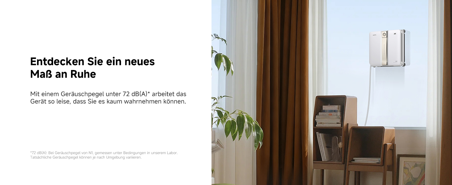 Робот для миття вікон MOVA N1, компактний, система подвійного розпилення, 8000 Па, безпечний, інтелектуальна навігація, повне покриття, все в одному