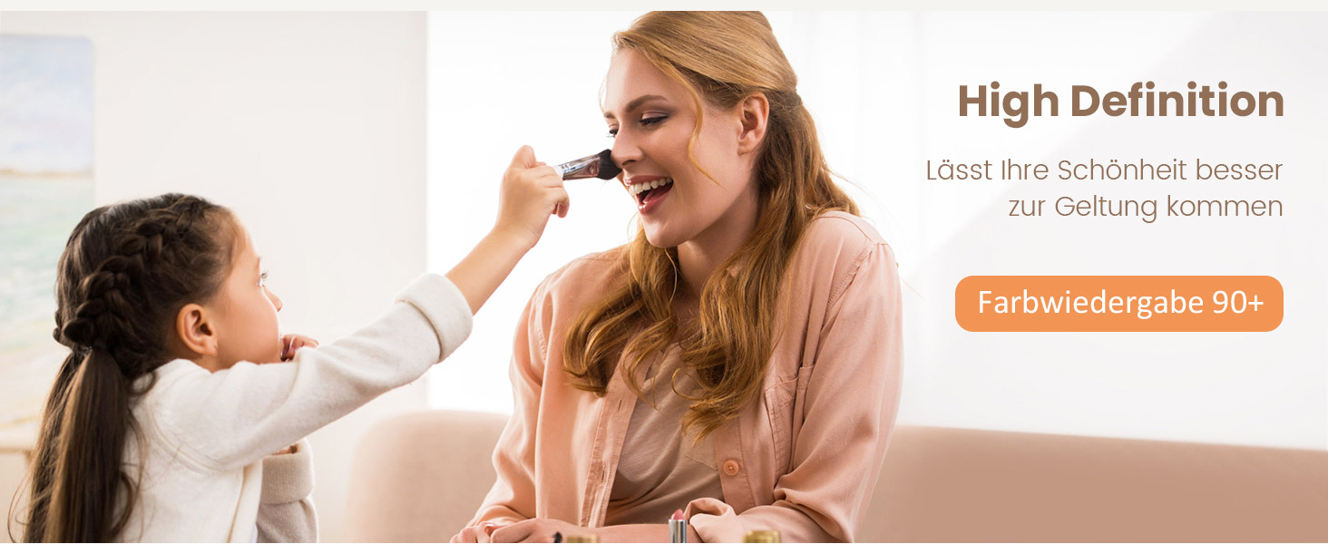 Дзеркало для ванної кімнати EMKE з підсвічуванням 100x60 см, LED, 3x косметичне дзеркало, 6500K, сенсорне, IP44, енергозберігаюче