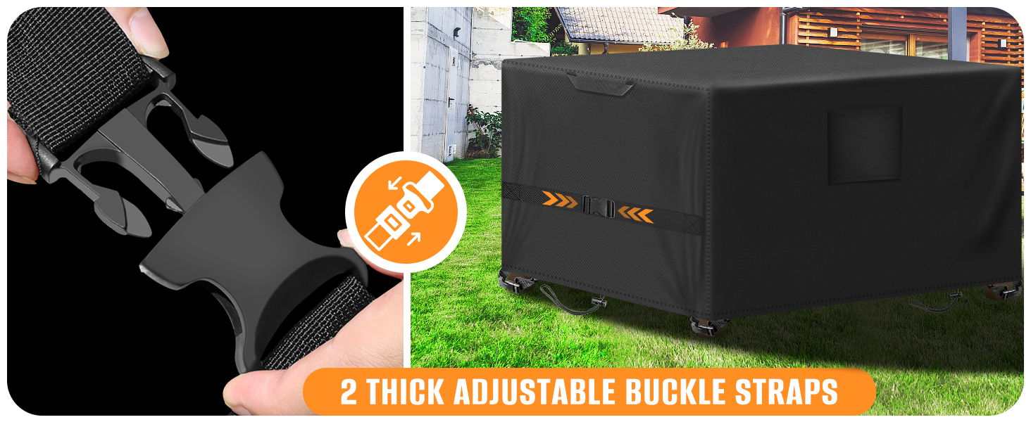 Захисний чохол для садово-патіо меблів, 250x250x90 см, водовідштовхуючий, стійкий до УФ-випромінювання, 420D, для вулиці