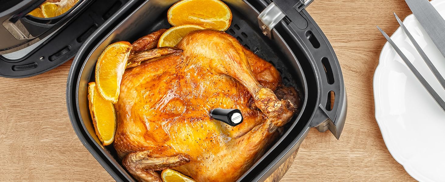 Бездротовий термометр для м'яса з Bluetooth, дальність 150м, IP67, з рецептами, для приготування, гриля та BBQ, INT-11XB