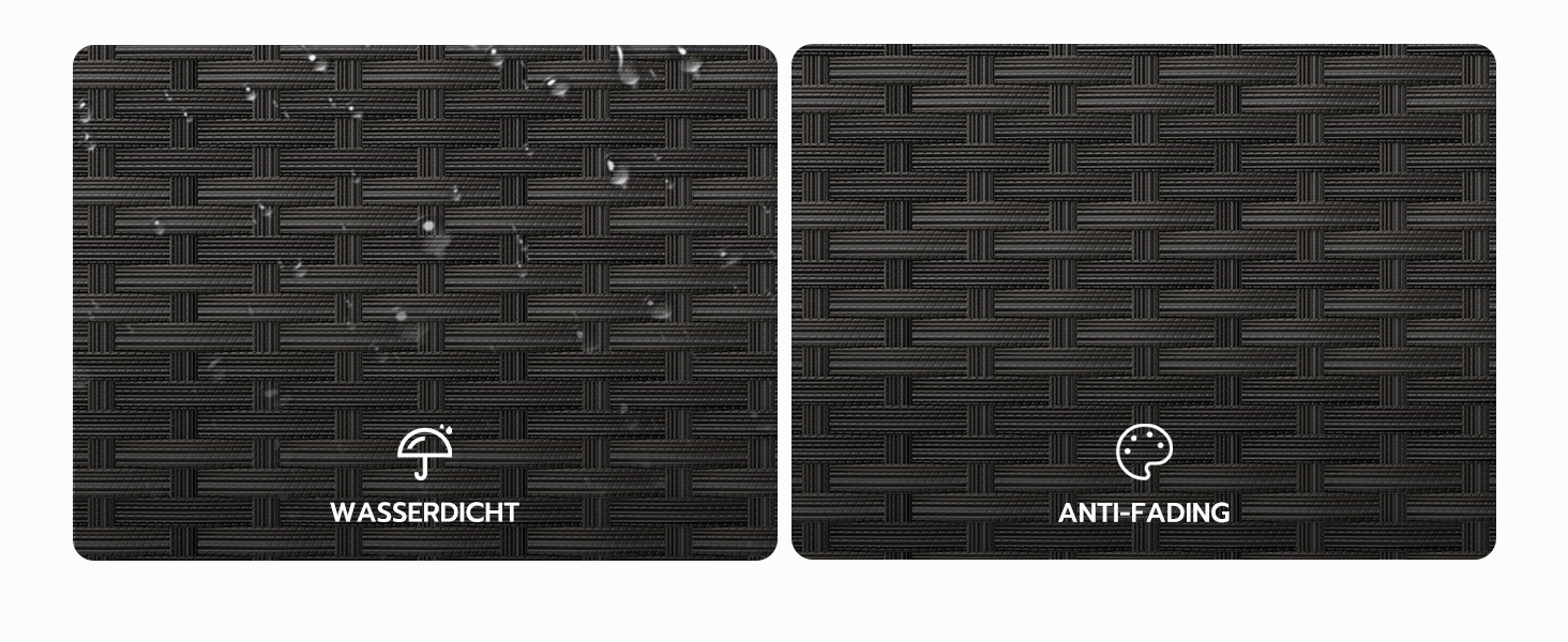 Скриня для подушок садових Polyrattan Amopatio 650л, водонепроникна, з газліфтом, чорна. Ящик для зберігання для саду та балкону