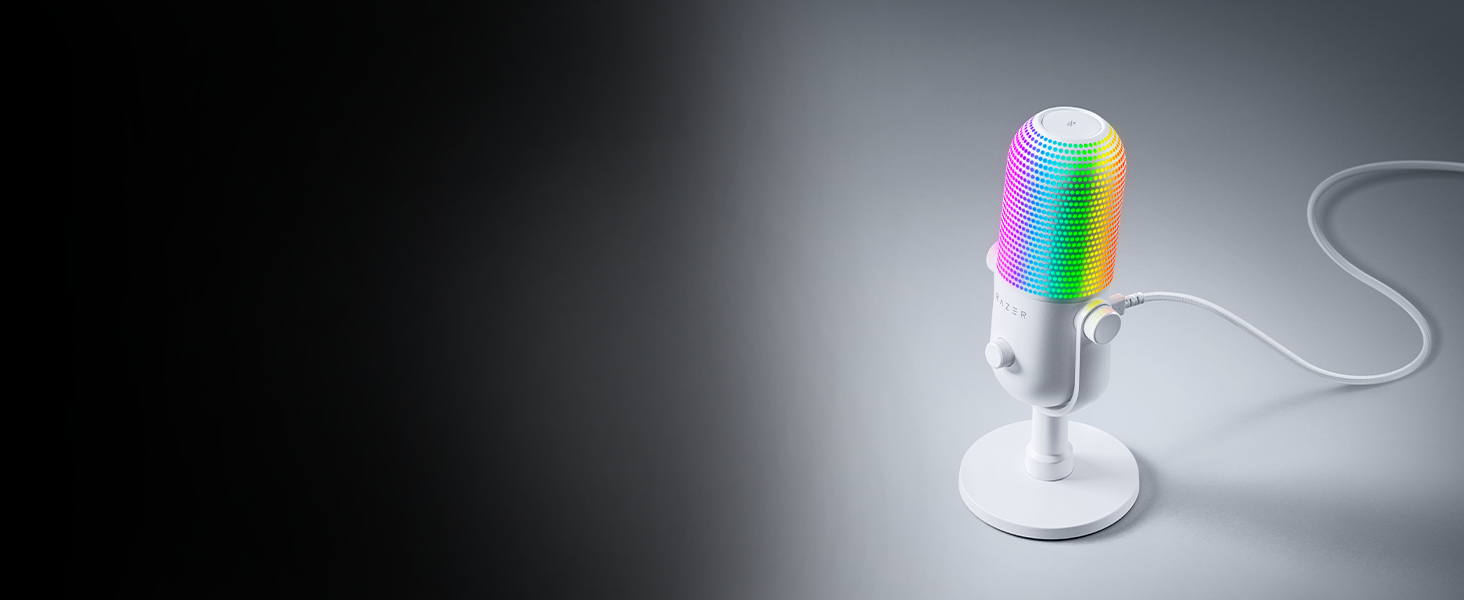 Мікрофон Razer Seiren V3 Mini USB - компактний, з LED-індикатором та функцією Tap-to-Mute